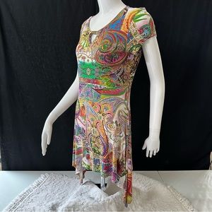Linea Domani Multicolor Paisley Patterned Tunic Women’s Size S